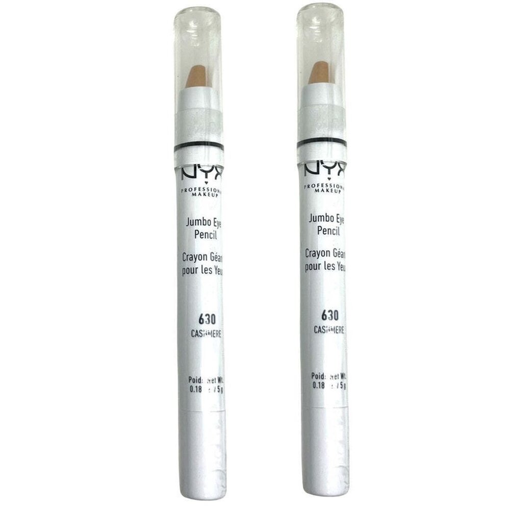 Pack of 2 NYX Jumbo Eye Pencil Cream Eye Crayon, Cashmere 630